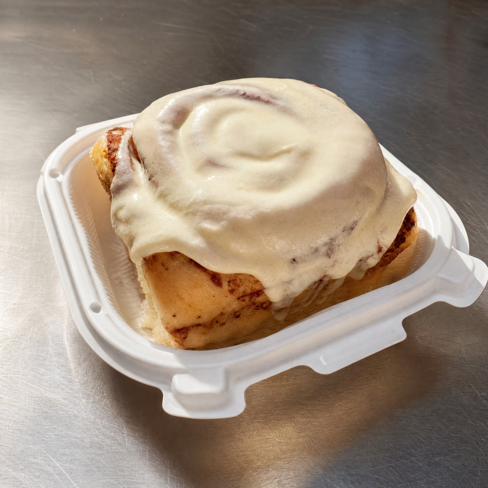 Brown Butter Icing Cinnamon Roll