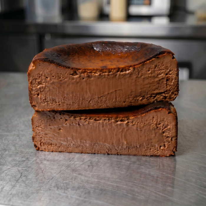 Dark Chocolate Basque Cheesecake